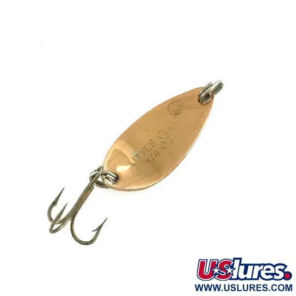 Vintage   Acme Little Cleo, 1/8oz Copper / Dark Red fishing spoon #7260