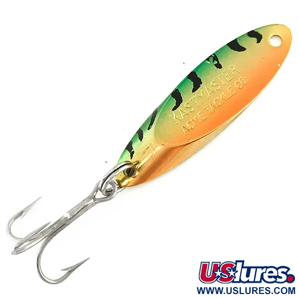 Vintage  Acme Kastmaster, 1/4oz Fire Tiger fishing spoon #7265