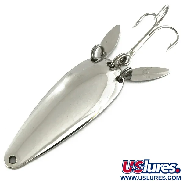 Vintage   Marathon (with sonic blades), 2/5oz Nickel fishing spoon #7269