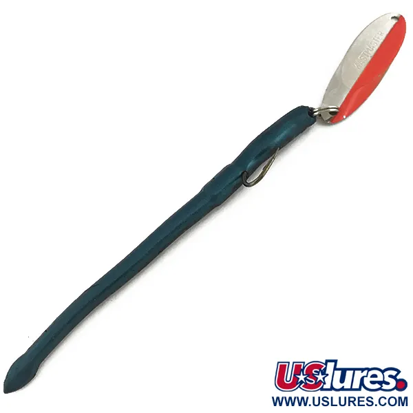 Vintage  Acme Kastmaster , 1/4oz Nickel / Orange fishing spoon #7298