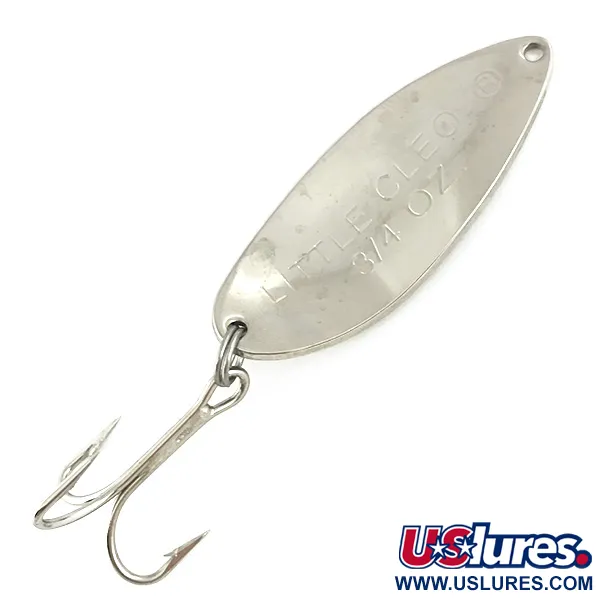 Vintage   Acme Little Cleo, 3/4oz Nickel / Red fishing spoon #7299