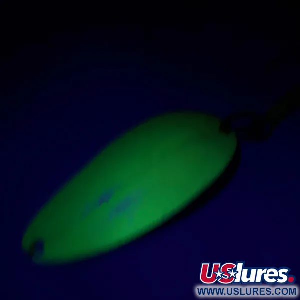 Vintage  TODDCO Main liner UV, 2/5oz Yellow / Green fishing spoon #7305