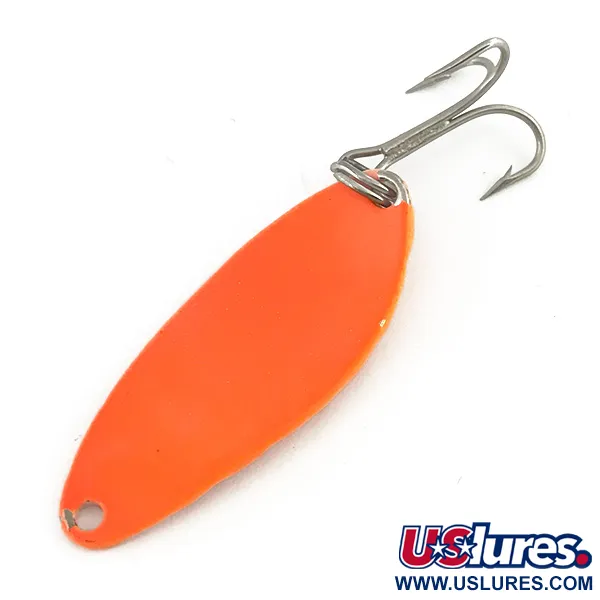 Vintage   Acme Little Cleo, 1/4oz Orange fishing spoon #7307