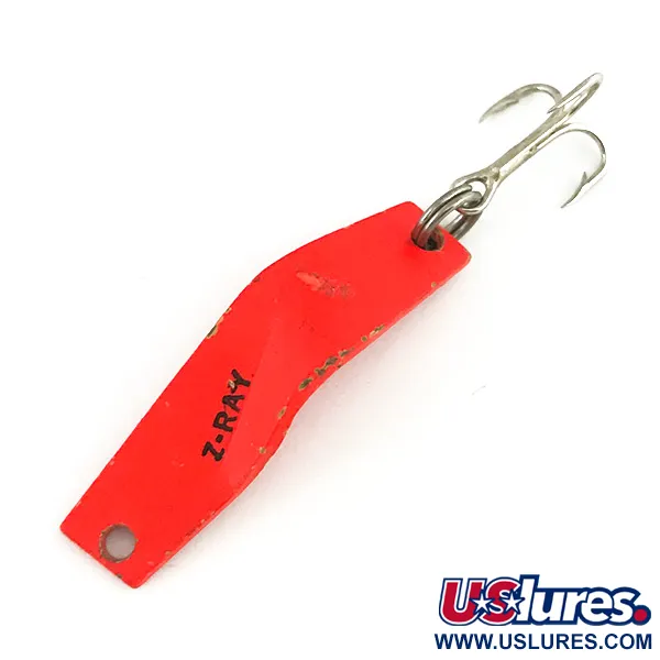 Vintage  Z-RAY Lures Z-Ray, 1/8oz Fluorescent Pink fishing spoon #7317