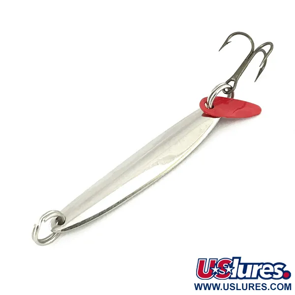 Vintage   Bay de Noc Swedish pimple, 3/16oz Nickel / Yellow fishing spoon #7324