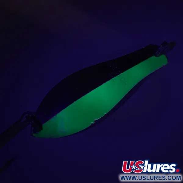 Vintage  Prescott Spinner Little Doctor 265, 1/3oz Nickel / Green fishing spoon #7346