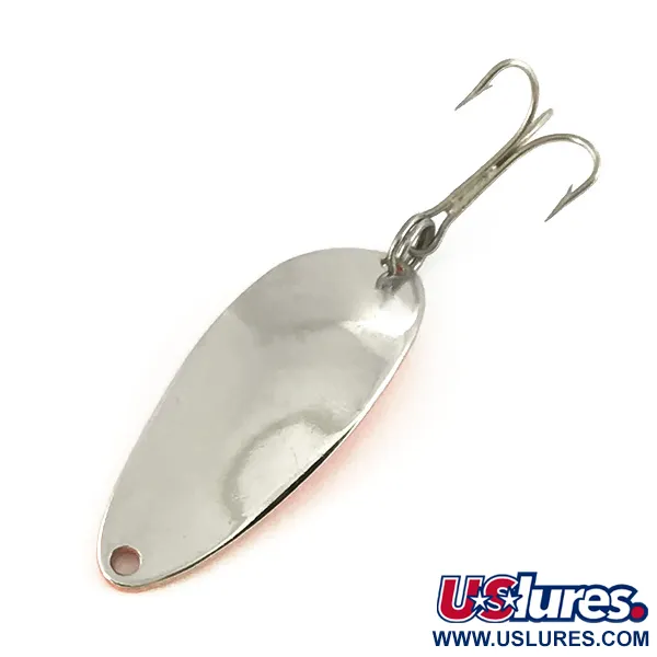 Vintage  Seneca Little Cleo (Hula Girl), 1/3oz Nickel / Orange fishing spoon #7362