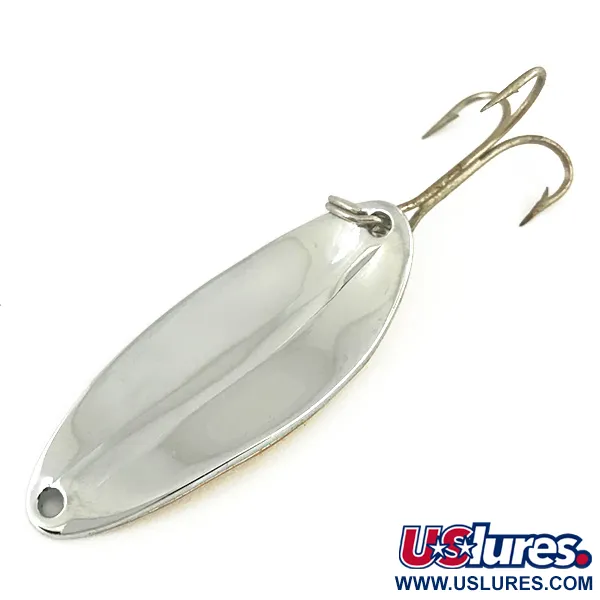  TODDCO Main liner , 2/5oz Nickel / Orange with Rainbow Tints fishing spoon #7367