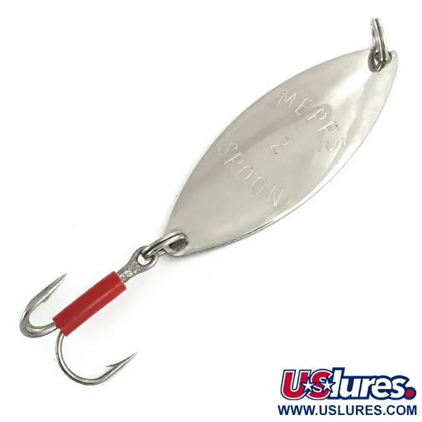 Vintage   Mepps Spoon 2, 1/3oz Nickel fishing spoon #7375