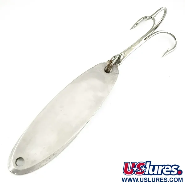 Vintage  Acme Kastmaster , 1/2oz Nickel / Blue fishing spoon #7377