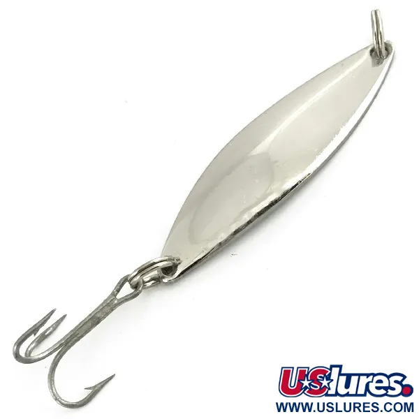 Vintage   Red Eye Lures The Perfect Minnow, 1/3oz Nickel fishing spoon #7379