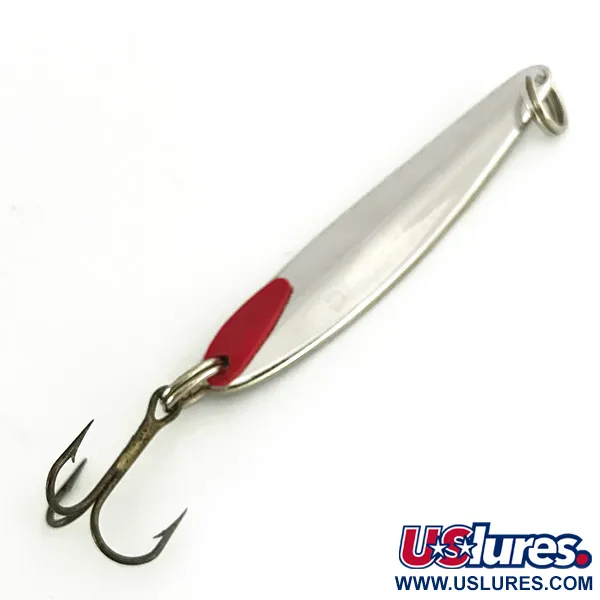 Vintage   Bay de Noc Swedish pimple, 1/4oz Nickel fishing spoon #7408