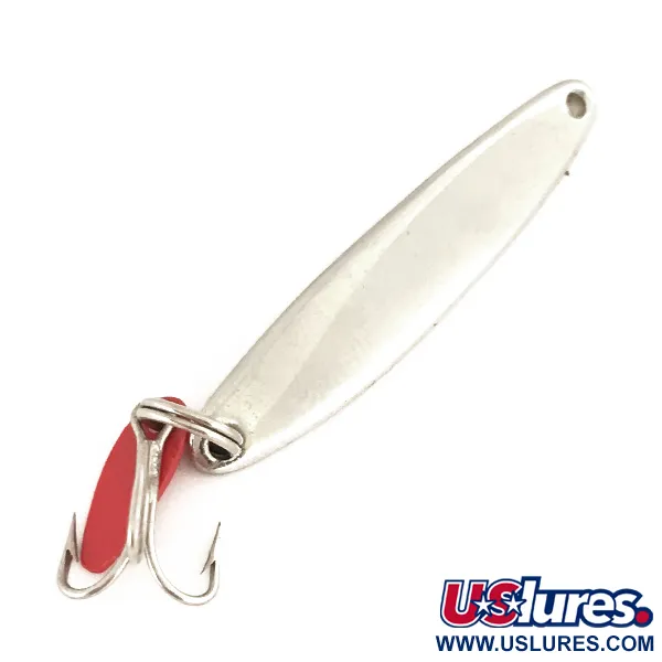 Vintage   Bay de Noc Swedish pimple, 3/16oz Nickel fishing spoon #7445