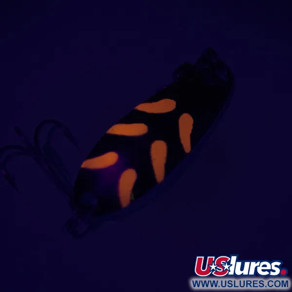  Luhr Jensen Krocodile UV, 1/3oz Nickel / Red fishing spoon #7446