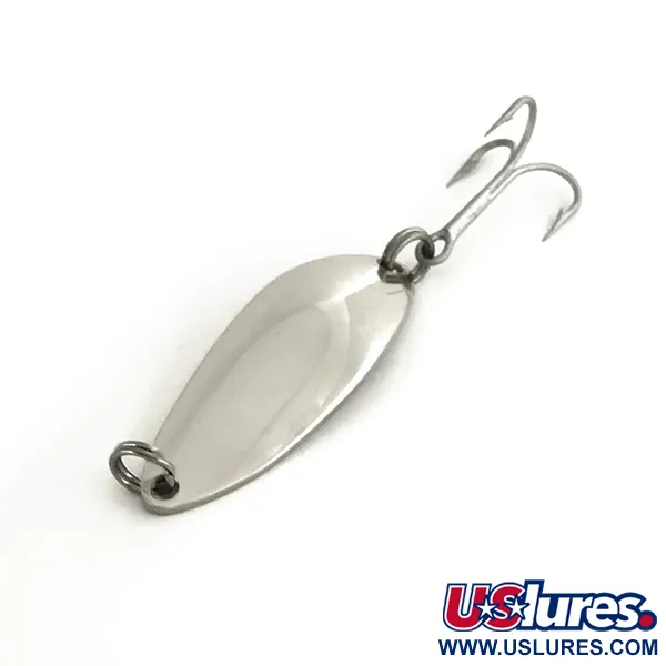 Vintage  Luhr Jensen Little Jewel, 1/3oz Nickel fishing spoon #7449