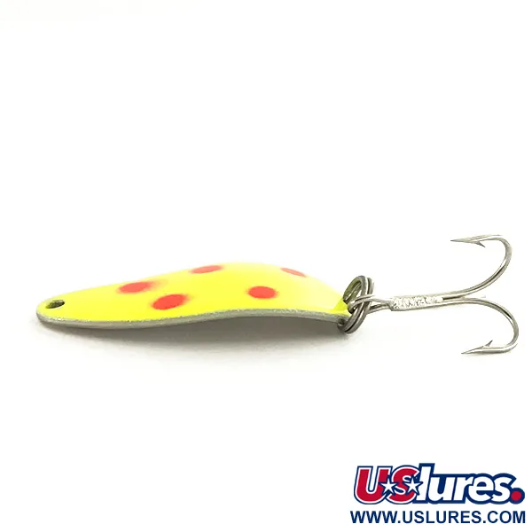  Seneca Little Cleo UV, 1/4oz Yellow / Red / Nickel fishing spoon #7450