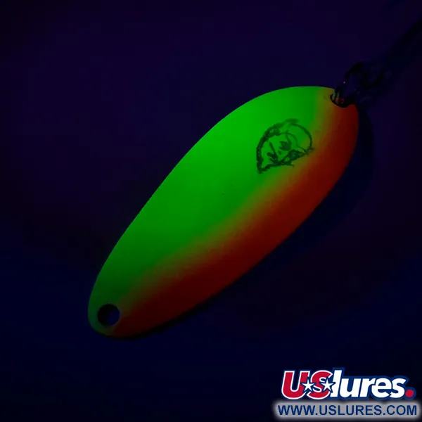  Eppinger Dardevle Devle Dog 5300 UV, 1/3oz Yellow / Orange / Nickel fishing spoon #7453