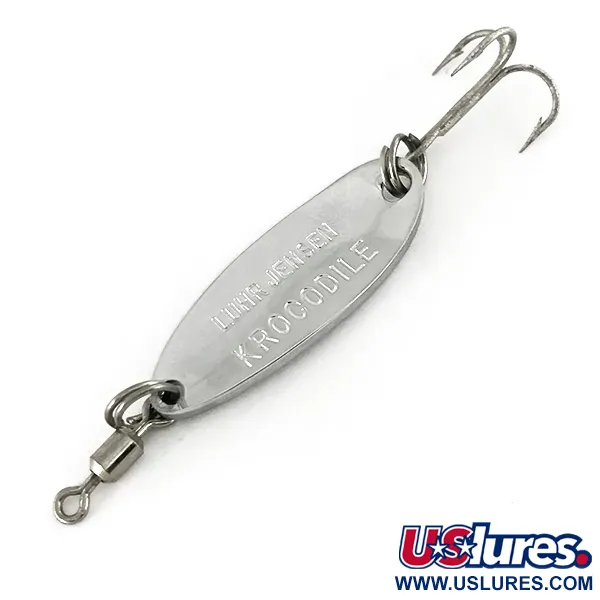  Luhr Jensen Krocodile, 1/4oz Nickel fishing spoon #7460