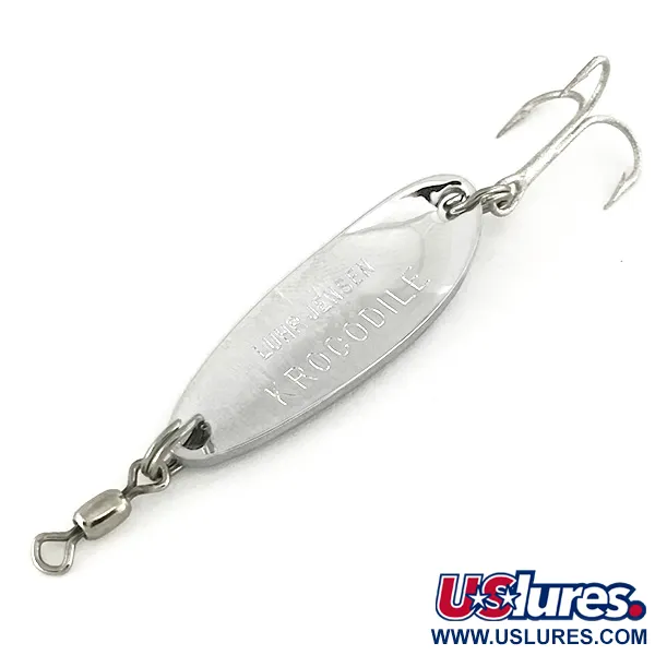  Luhr Jensen Krocodile, 1/3oz Hammered Nickel fishing spoon #7464