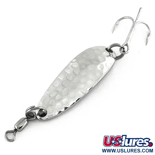  Luhr Jensen Krocodile, 1/3oz Hammered Nickel fishing spoon #7464