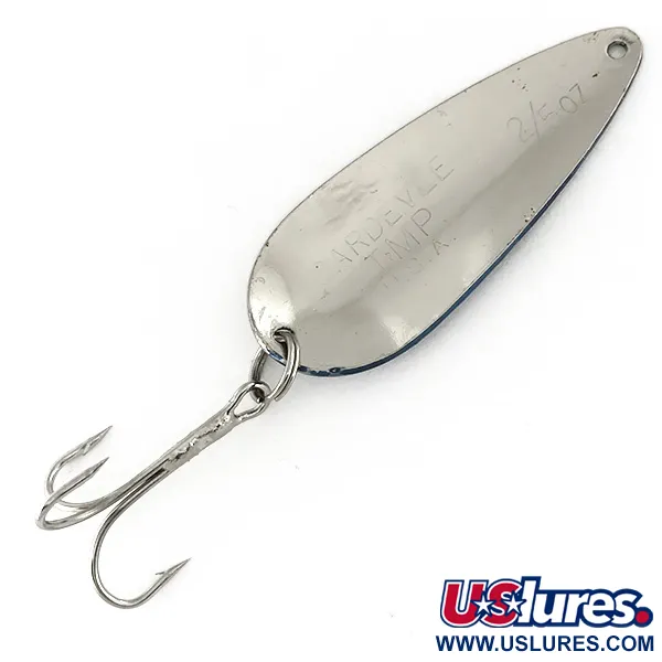  Eppinger Dardevle Imp, 2/5oz Hammered Nickel / Blue fishing spoon #7465