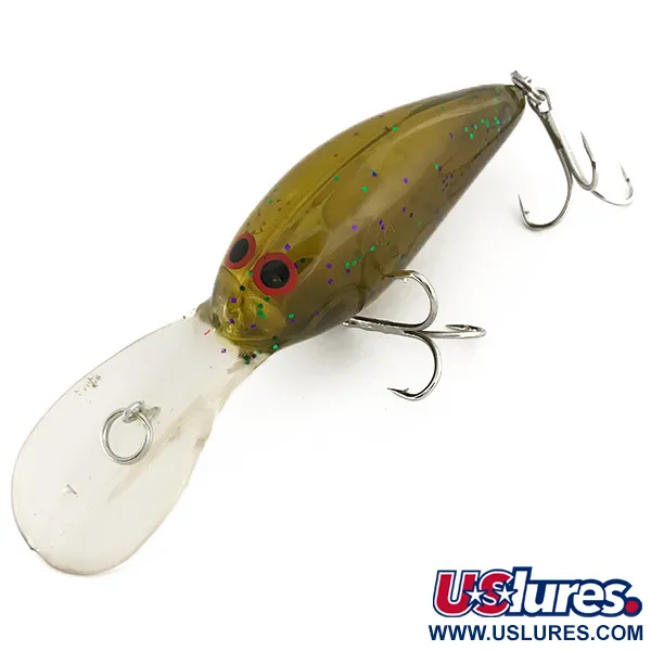 Vintage   Norman DD 14, 3/5oz Olive fishing lure #7478