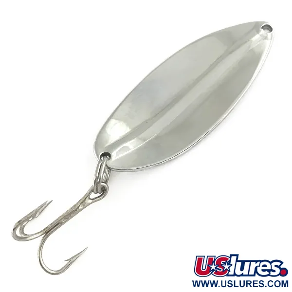 Vintage  TODDCO Main liner , 3/4oz Nickel / Green fishing spoon #7486