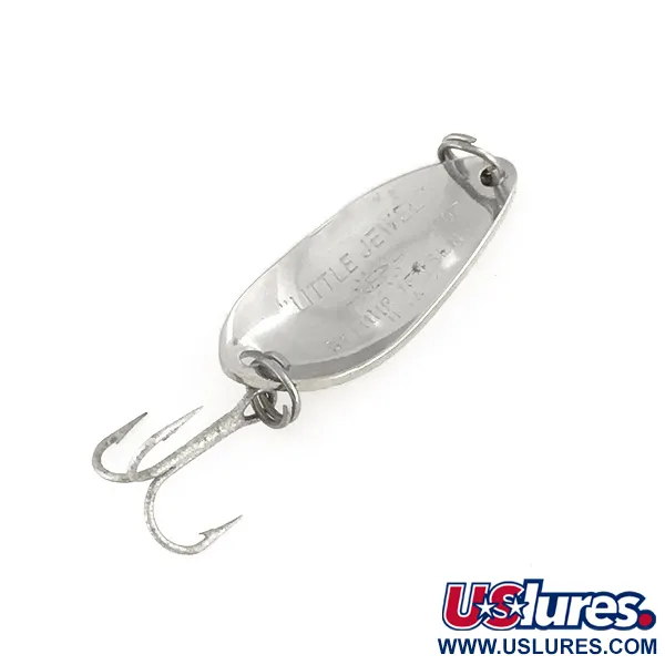  Luhr Jensen Little Jewel, 3/16oz Nickel fishing spoon #7492