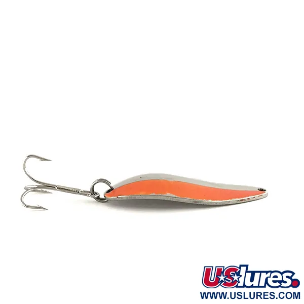 Vintage  Seneca Little Cleo (Hula Girl), 3/4oz Nickel / Red fishing spoon #7533