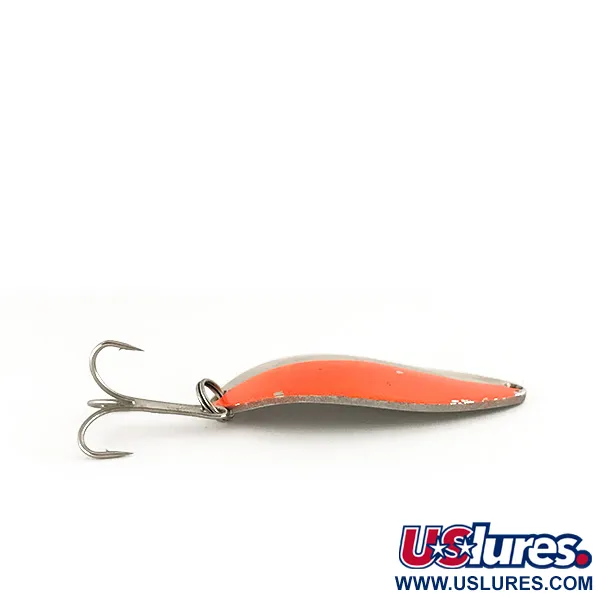Vintage  Seneca Little Cleo (Hula Girl), 2/3oz Nickel / Orange fishing spoon #7535