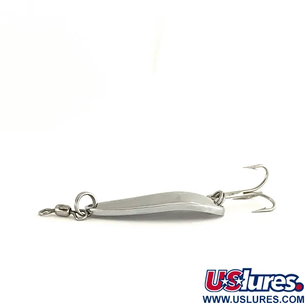  Luhr Jensen Krocodile, 1/3oz Nickel fishing spoon #7537
