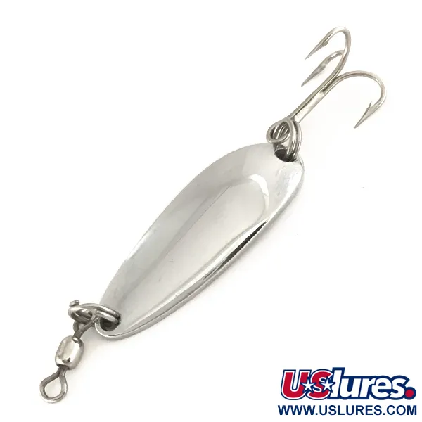  Luhr Jensen Krocodile, 1/3oz Nickel fishing spoon #7537