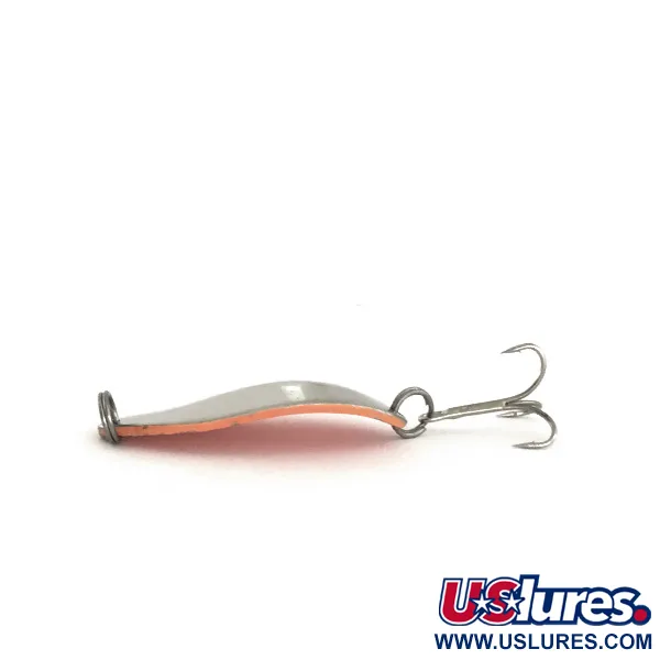 Vintage  Seneca Little Cleo (Hula Girl), 2/3oz Nickel / Orange fishing spoon #7540