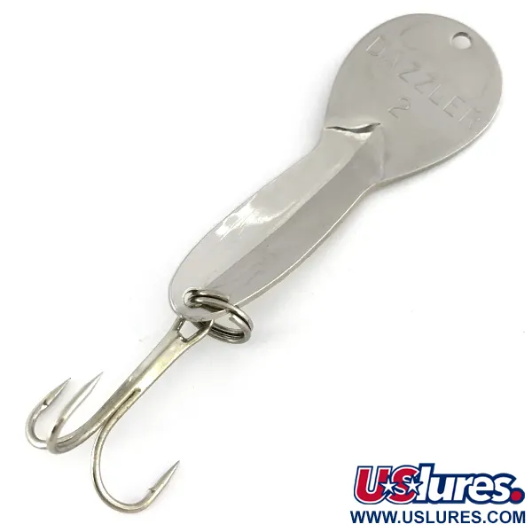  Acme Dazzler #2, 1/4oz Hammered Nickel fishing spoon #7547