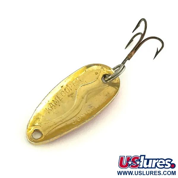Vintage  Acme Kamlooper Junior​, 1/4oz Red / White / Gold fishing spoon #7551