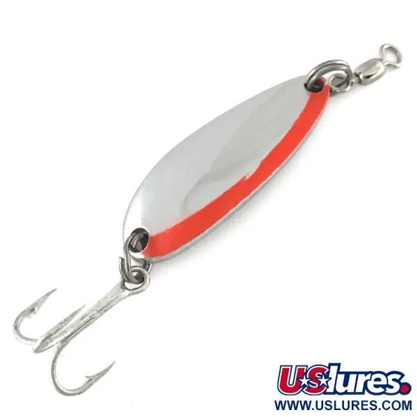  Luhr Jensen Krocodile, 1/3oz Nickel / Red fishing spoon #7554