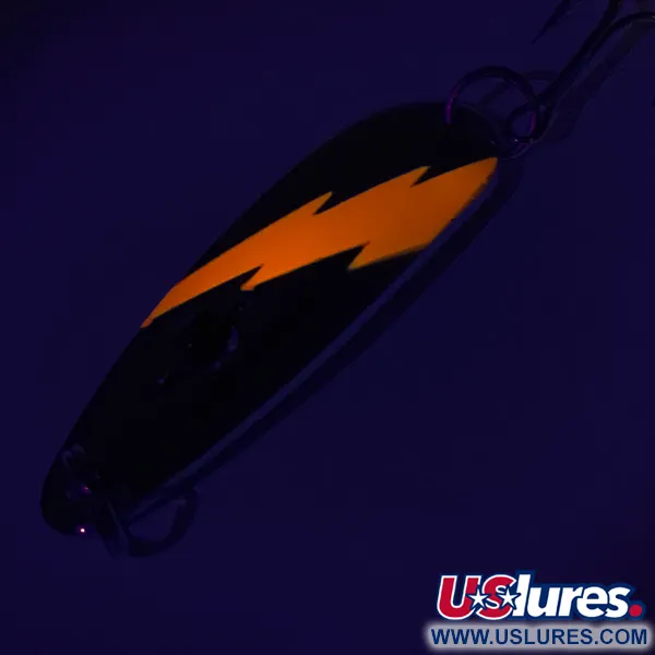 Red Eye Lures Red Eye Evil Eye UV, 1/2oz Nickel / Orange / Red Eye fishing spoon #7556