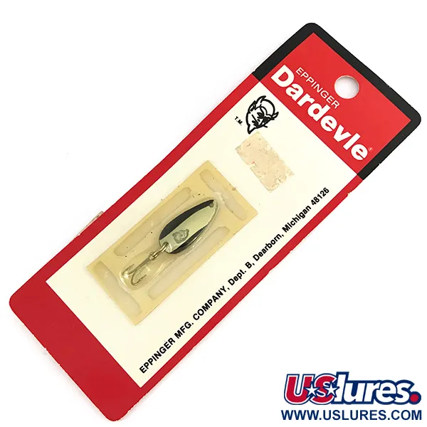  Eppinger Dardevle Skeeter, 1/16oz Black / White fishing spoon #7580