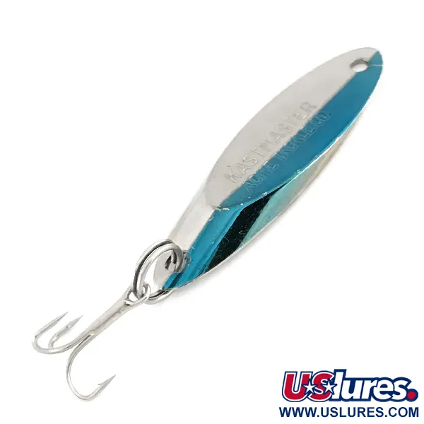 Vintage  Acme Kastmaster , 1/4oz Nickel / Blue fishing spoon #7595