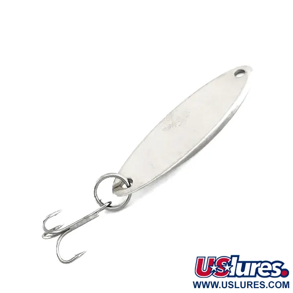 Vintage  Acme Kastmaster , 1/4oz Nickel / Green fishing spoon #7597