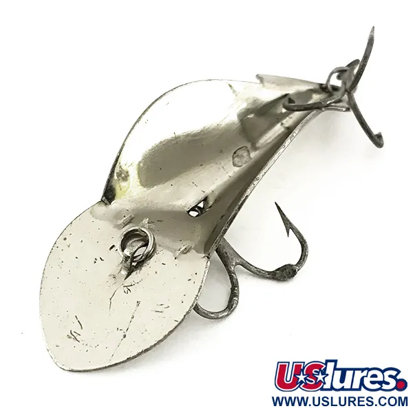 Vintage   Buck Perry Spoonplug, 1/3oz Silver fishing spoon #7600