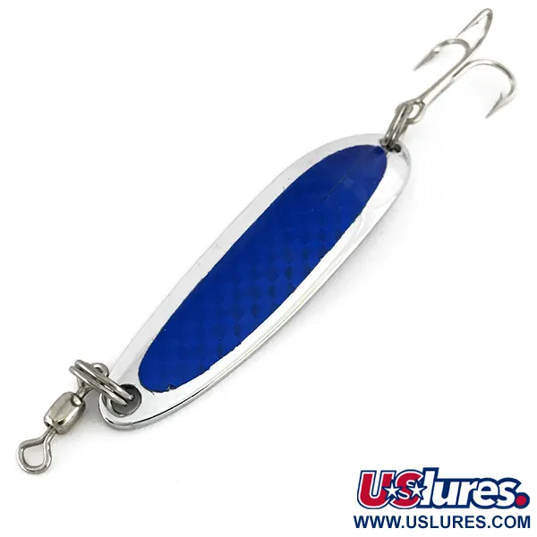  Luhr Jensen Krocodile Die #3, 1/3oz Nickel / Blue fishing spoon #7605