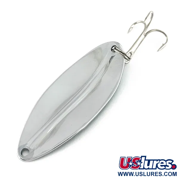 Vintage  TODDCO Main liner , 2/5oz Nickel / Green fishing spoon #7606