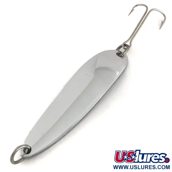 Vintage  Luhr Jensen Krocodile Die #5, 1 1/2oz Nickel fishing spoon #7631