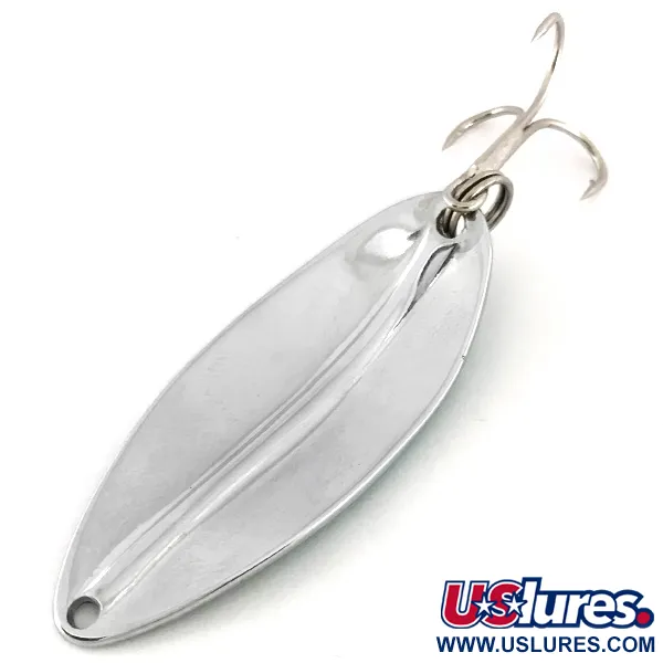 Vintage  TODDCO Main liner , 2/5oz Nickel / Green fishing spoon #7654