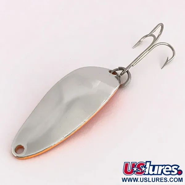  Seneca Little Cleo (Hula Girl), 1/3oz Orange / Nickel fishing spoon #7661