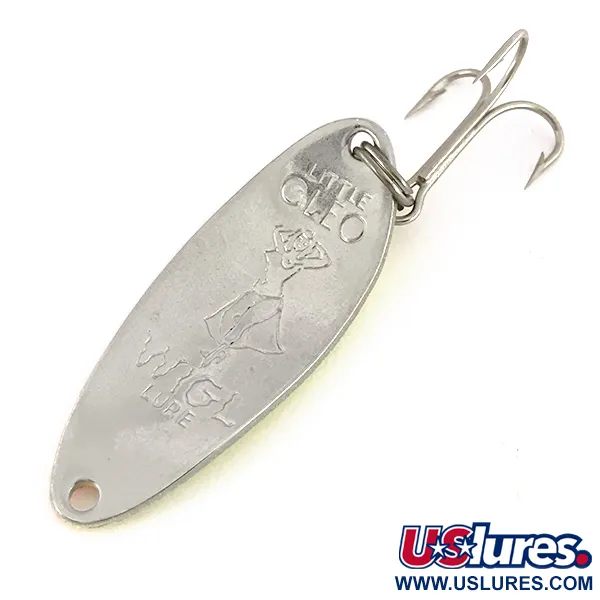  Seneca Little Cleo (Hula Girl) UV, 1/3oz Yellow / Orange / Nickel fishing spoon #7662