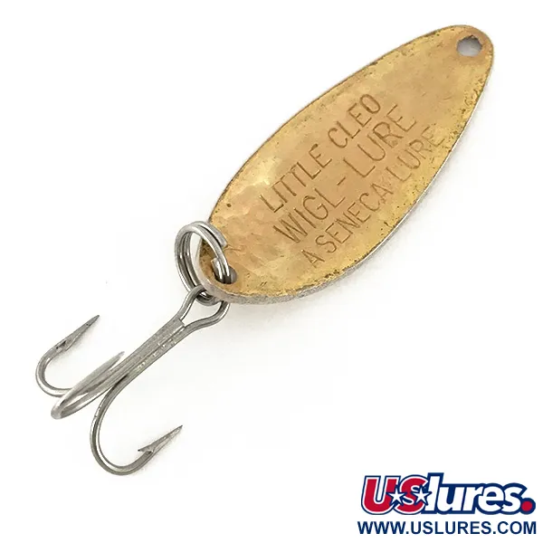 Vintage  Seneca Little Cleo Crystal, 1/4oz Crystal (Golden Scale)  fishing spoon #7674