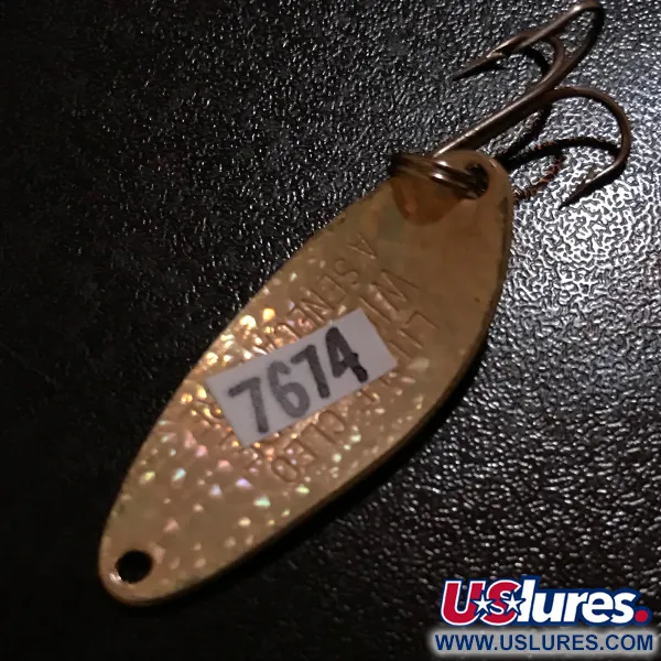 Vintage  Seneca Little Cleo Crystal, 1/4oz Crystal (Golden Scale)  fishing spoon #7674