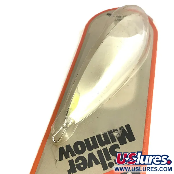   Weedless Johnson Silver Minnow, 1oz Silver / Silver Plated fishing spoon #7678